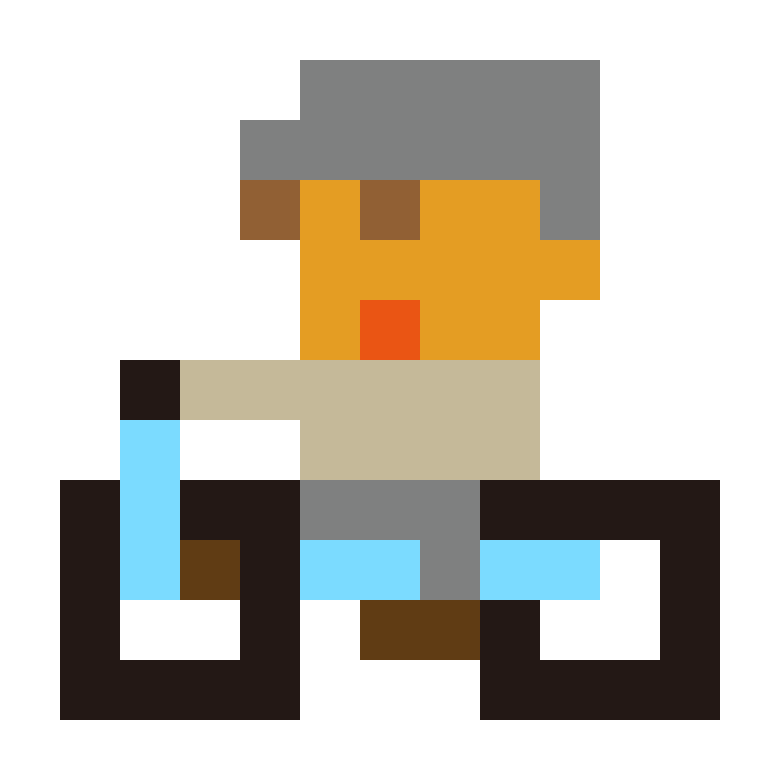 自転車に乗る男の子